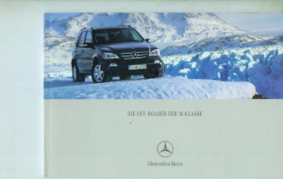 Prospekt Mercedes M-Klasse ML 11 - 2001