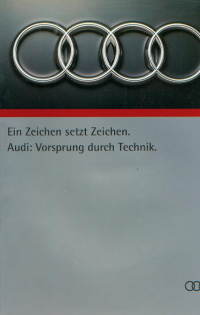 Audi Prospekt Vorsprung durch Technik 1993 - 8287