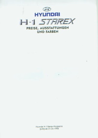 Hyundai H1 Starex Preisliste  1998 -8333