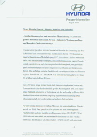 Hyundai Sonata Presseinformation 1996 - 8339
