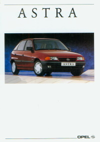 Opel Astra Autoprospekt aus 1991 + Technik - 8348