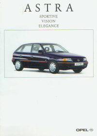 Opel Astra Sportive Vision Elegance Prospekt 1991