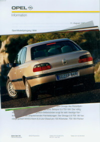 Opel Pressemappe 1998 - 8380