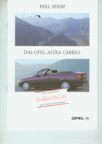 Opel Astra Cabrio Autoprospekt 8356