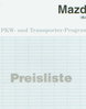 Mazda Preisliste PKW und Transporter 1994 - 8427