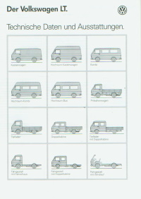 VW LT Technikprospekt 1991 - 8408