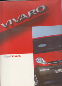 Opel Vivaro umfangreiche Pressemappe 2001 - 8482