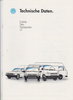 VW Caddy Taro Transporter LT Prospekt Technik 1992 - 8544
