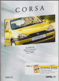 Opel Corsa Autoprospekt aus 1999 - 8572