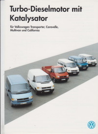 VW Transporter Caravelle Multivan California Prospekt 1993
