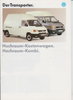 VW Transporter Hochraum-Kastenwagen Kombi Prospekt 1993