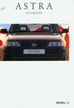 Opel Astra Sunshine Prospekt 1995 Archiv -8714