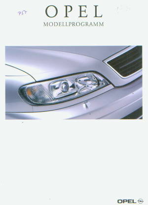 Opel Programm Prospekt 2000 -8831 Archiv