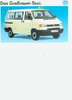 VW Caravelle Großraum-Taxi Prospekt 1993  -8864