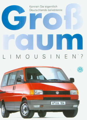 VW Caravelle Multivan Prospekt 1993 -8863