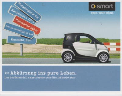 Smart fortwo pure life - original Prospekt
