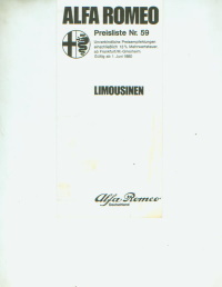 Alfa Romeo - Preisliste 1980 -8928