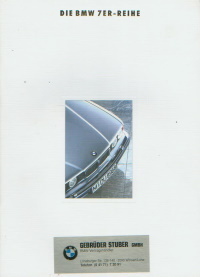 BMW 7er - Prospekt aus 1992 - 8980