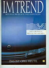 Opel Programm 1989 Prospekt Im Trend 9027