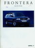 Opel Frontera Blue Star Prospekt 1993 Archiv 9030