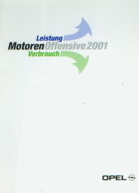 Pressemappe Opel Motoren Offensive 2001
