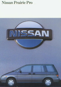 Nissan Prairie Pro Prospekt / brochure 1989 -9371