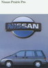 Nissan Prairie Pro Prospekt / brochure 1989 -9371