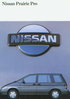 Nissan Prairie Pro Prospekt / brochure 1990 -9372