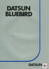 Datsun Bluebird Prospekt / brochure NL