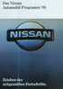 Nissan Automobilprogramm Prospekt 1989 -9398