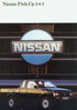 Nissan Pick-Up 4x4 Prospekt / brochure 1990 -9394