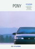 Hyundai Pony Prospekt Broschüre -9452