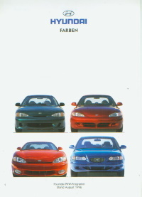 Hyundai Farbkarte 1996 - 9468