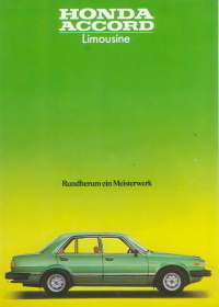 Honda Accord Prospekt 1980