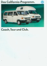 VW California Autoprospekt 1993 -9512