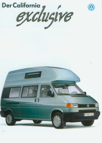VW California exclusive Autoprospekt 1995 -9513
