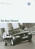 VW Bora Variant Preisliste 2. Juni 2003