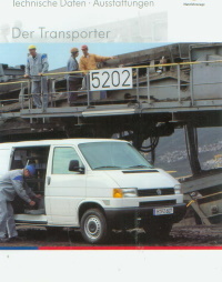 VW Bus Transporter Prospekt Technik  2001 -9565