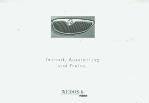 Mazda Xedos 9 Prospekt Technik Preise 1994 -9591