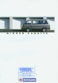 Nissan Vanette Autoprospekt 1987 -9620