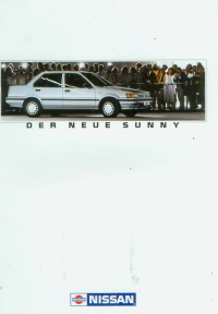 Klasse: Nissan Sunny Autoprospekt aus 1986 -9634