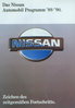 Nissan PKW-Programm Autoprospekt  1989 -9628