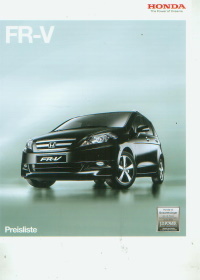 Honda FR-V Preisliste März 2009 -9688