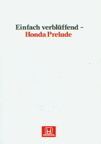 Honda Prelude schöner Prospekt -9707