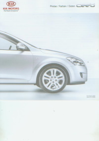 Kia Ceed Prospekt Farben Preise Daten 2008 - 9741