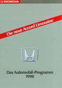 Honda Automobilprogramm 1990 Prospekt -9723