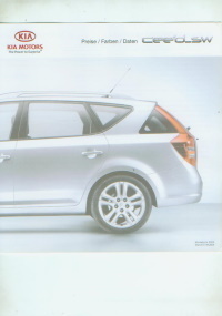 Kia Ceed SW Prospekt Farben Daten Preise 2008