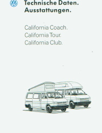 VW California technische Daten - 90er Jahre 9770