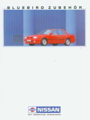 Nissan Bluebird Prospekt zum Zubehör 1988 -9842