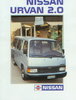 Nissan Urvan 2.0 Autoprospekt 1987 -9861